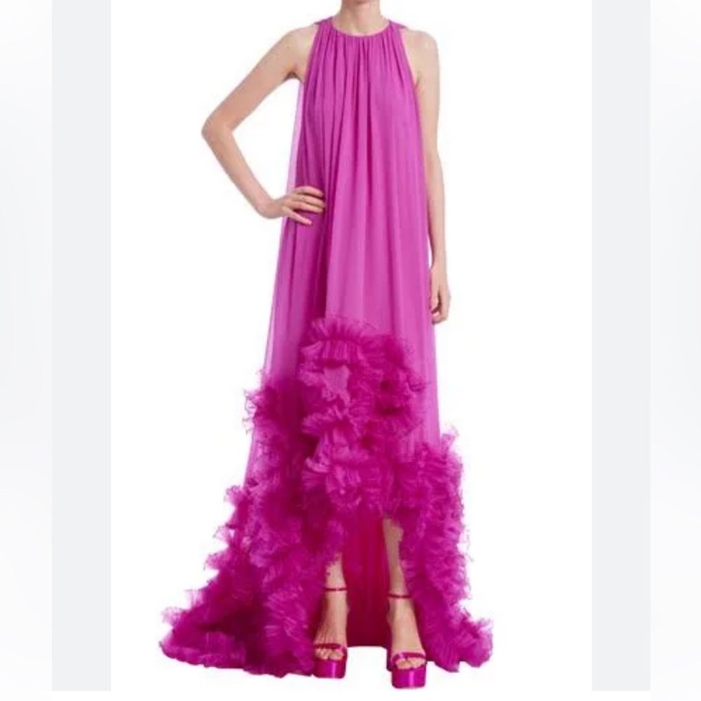 Elegant Pink Evening Gown